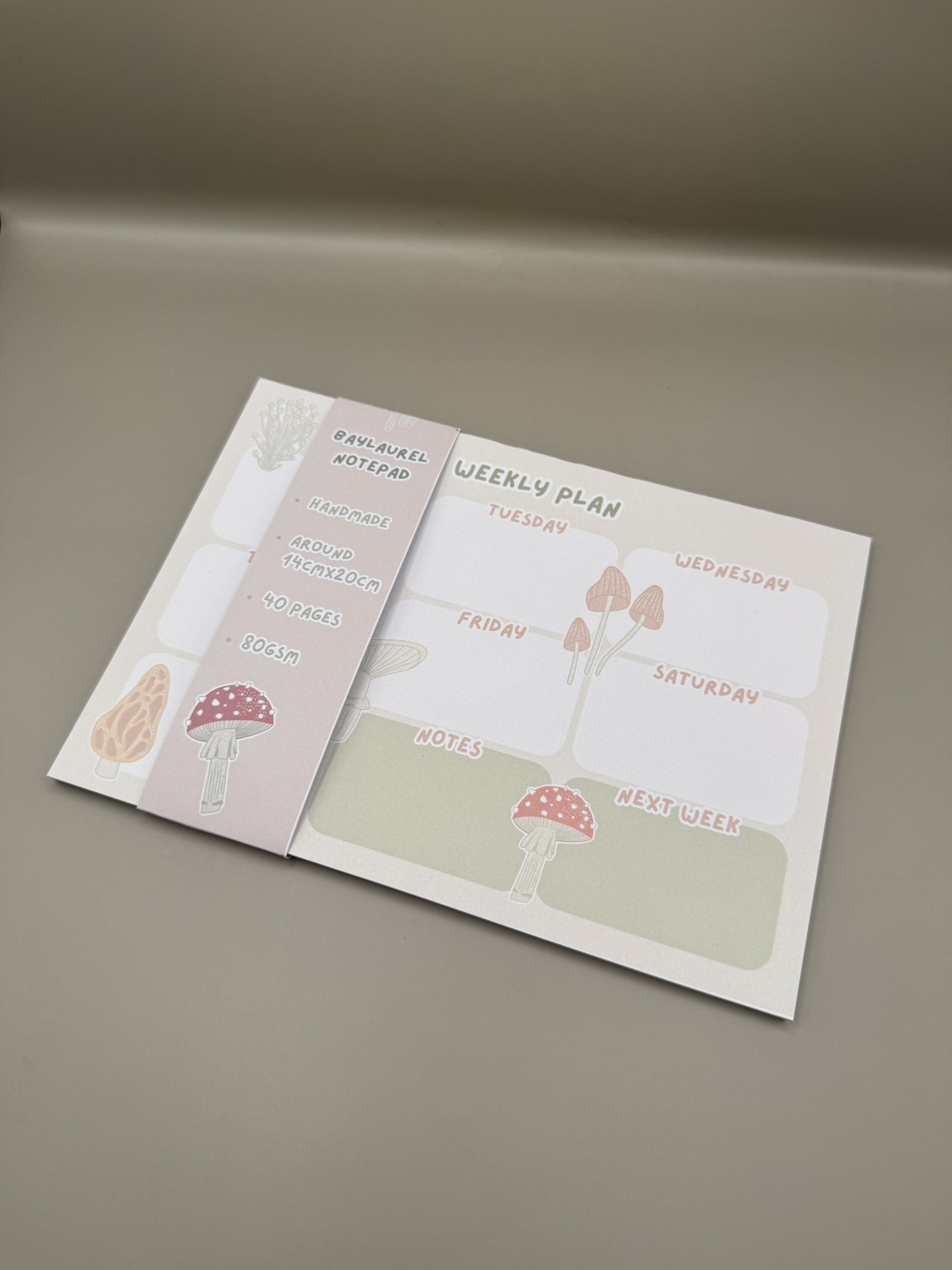 Mushroom Weekly Plan